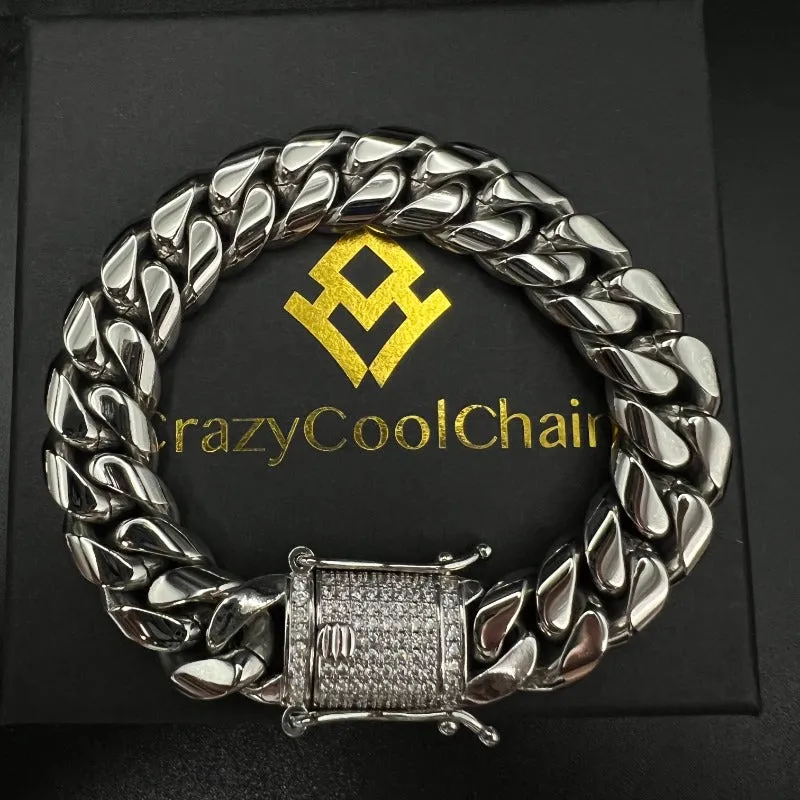 14mm 18K Gold 5-Layers Plated Premium Durable Cuban Bracelet