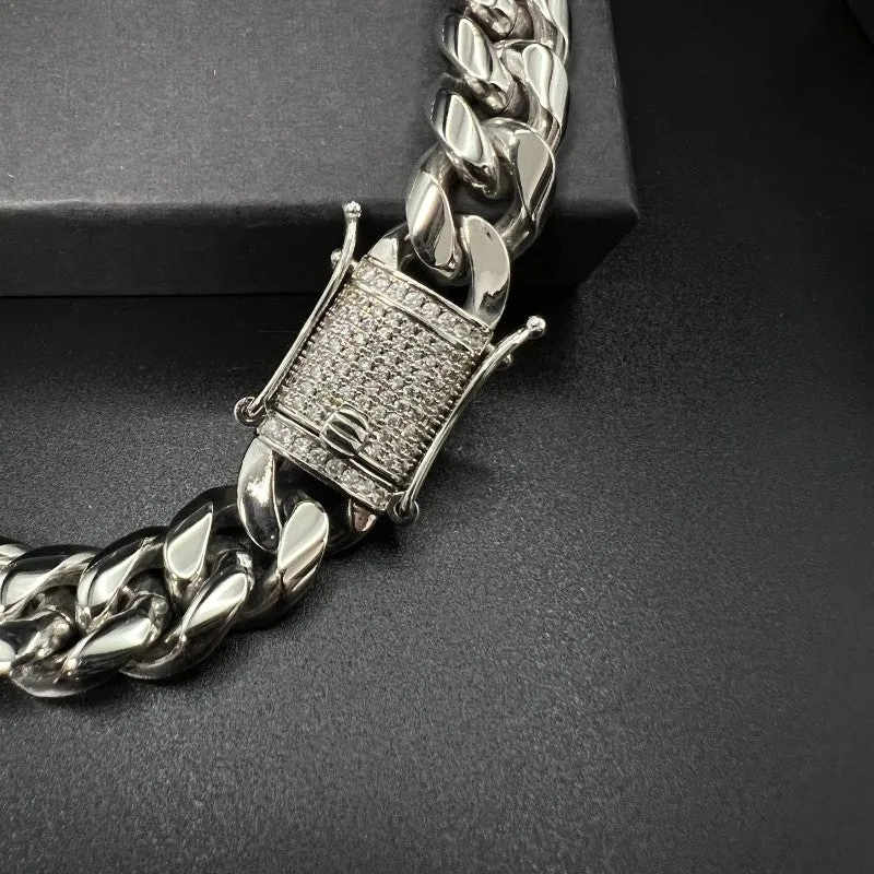 14mm 18K Gold 5-Layers Plated Premium Durable Cuban Bracelet