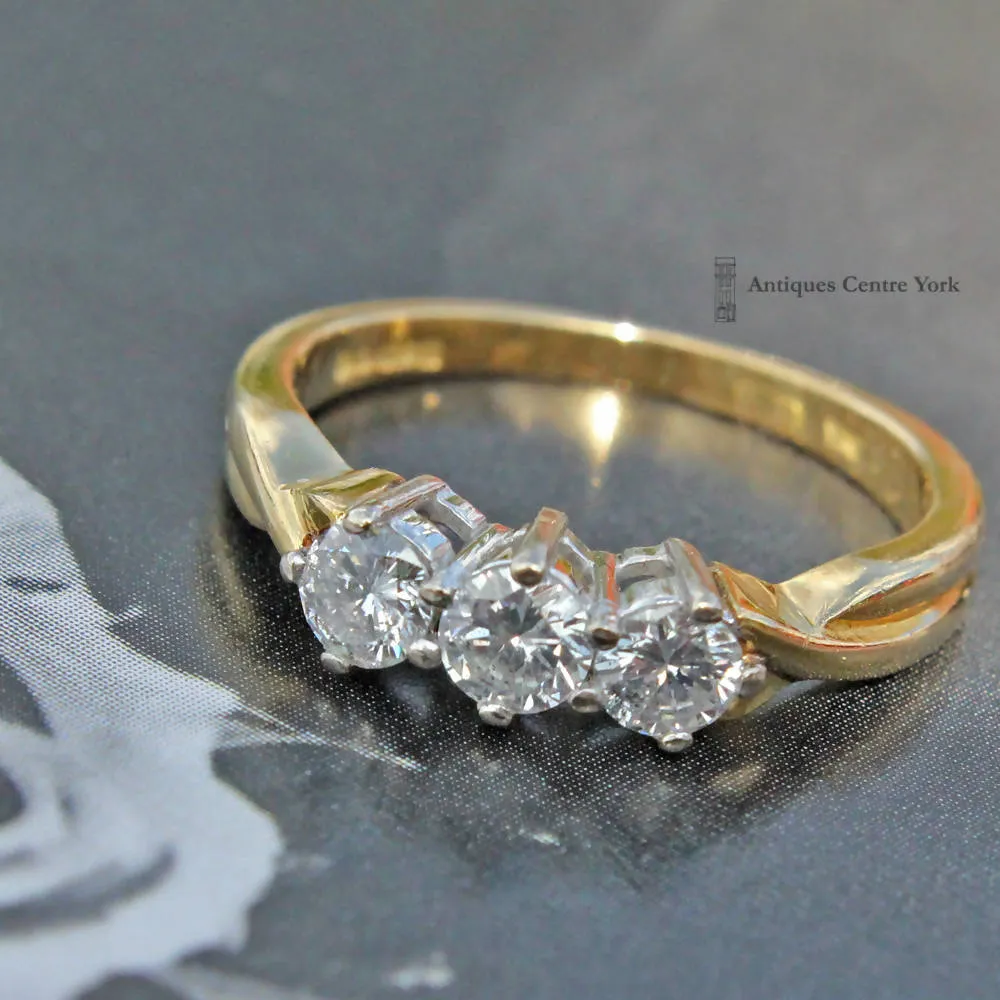 18ct Diamond 0.50ct Three Stone Ring