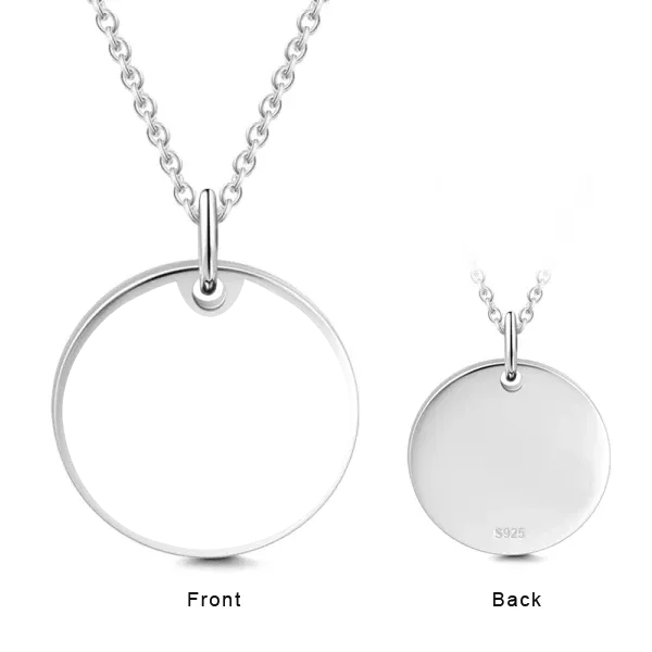 18K Gold Plated Personalized Photo Necklace- Personalize Necklace With Photo And Text