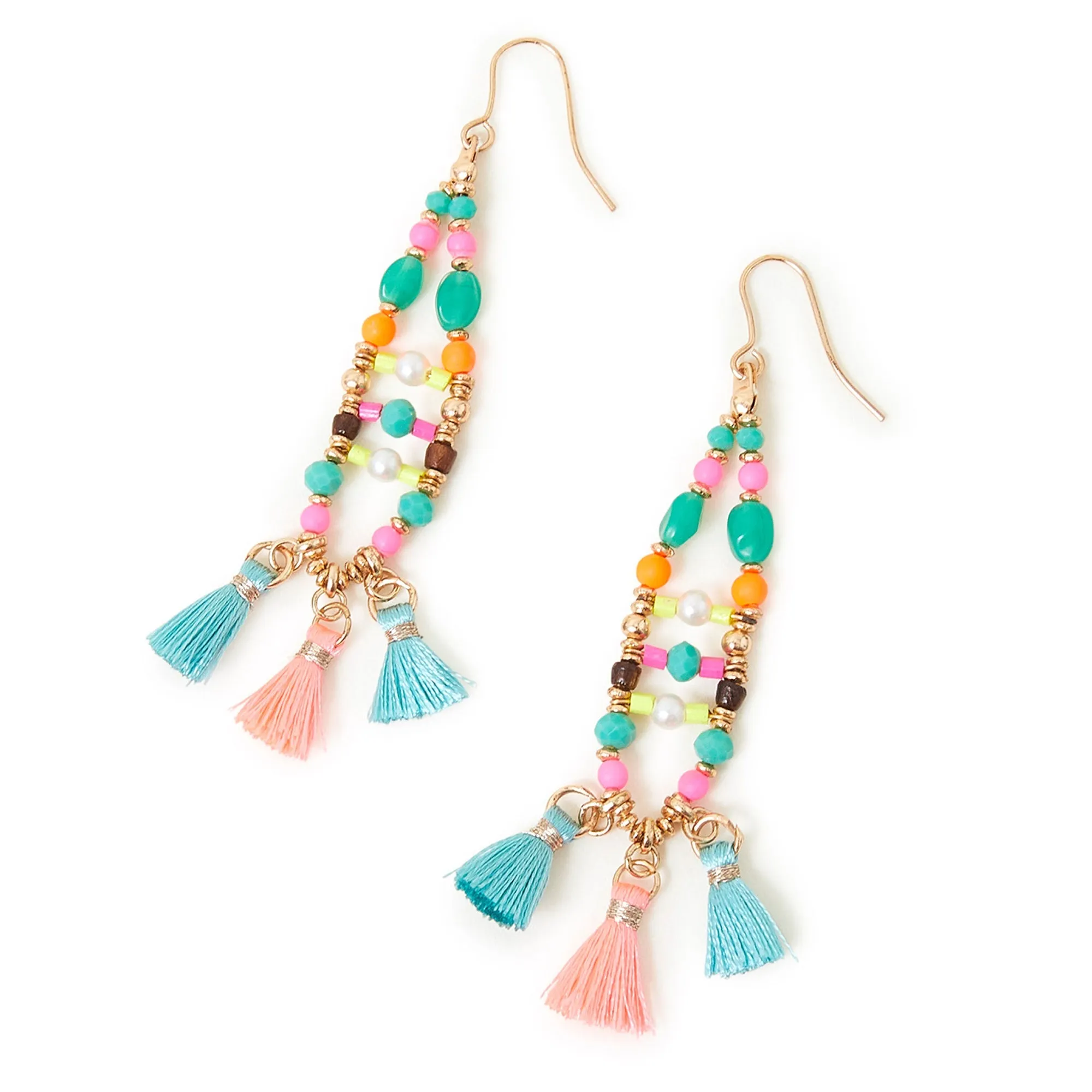 Accessorize London Women's Statement Tassel Drop Earrings