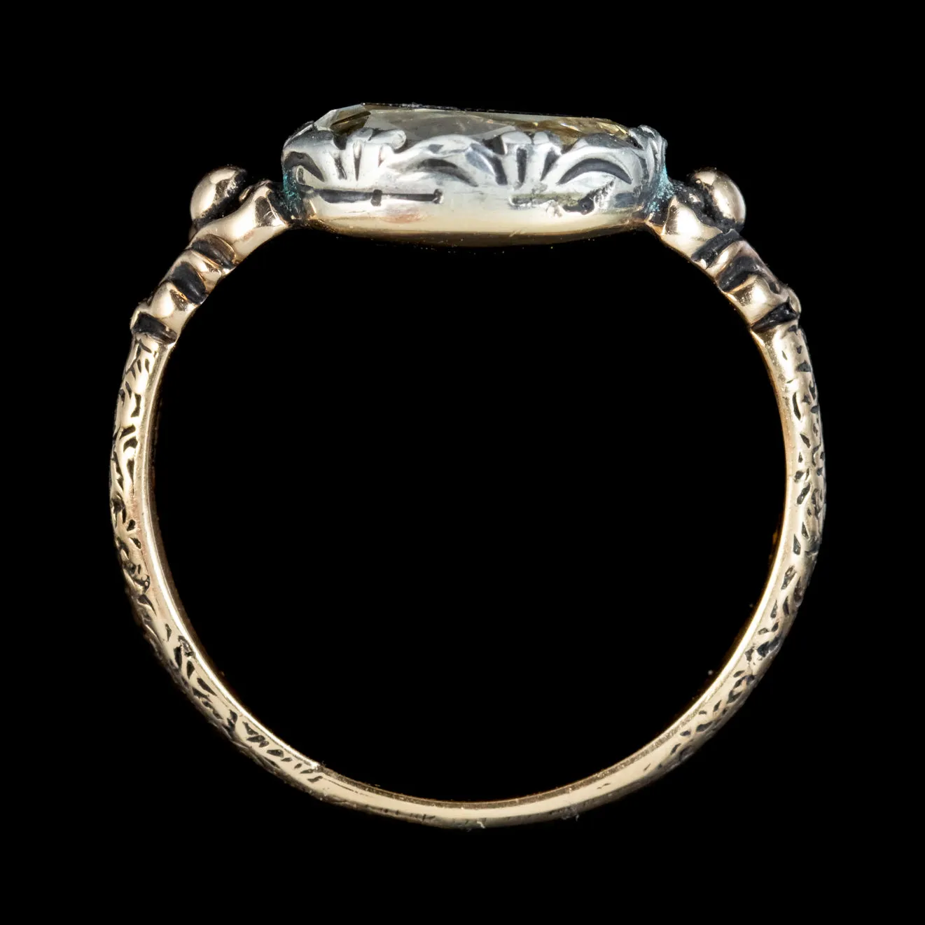 Antique Georgian Diamond Solitaire Ring 1.80ct Diamond Circa 1800