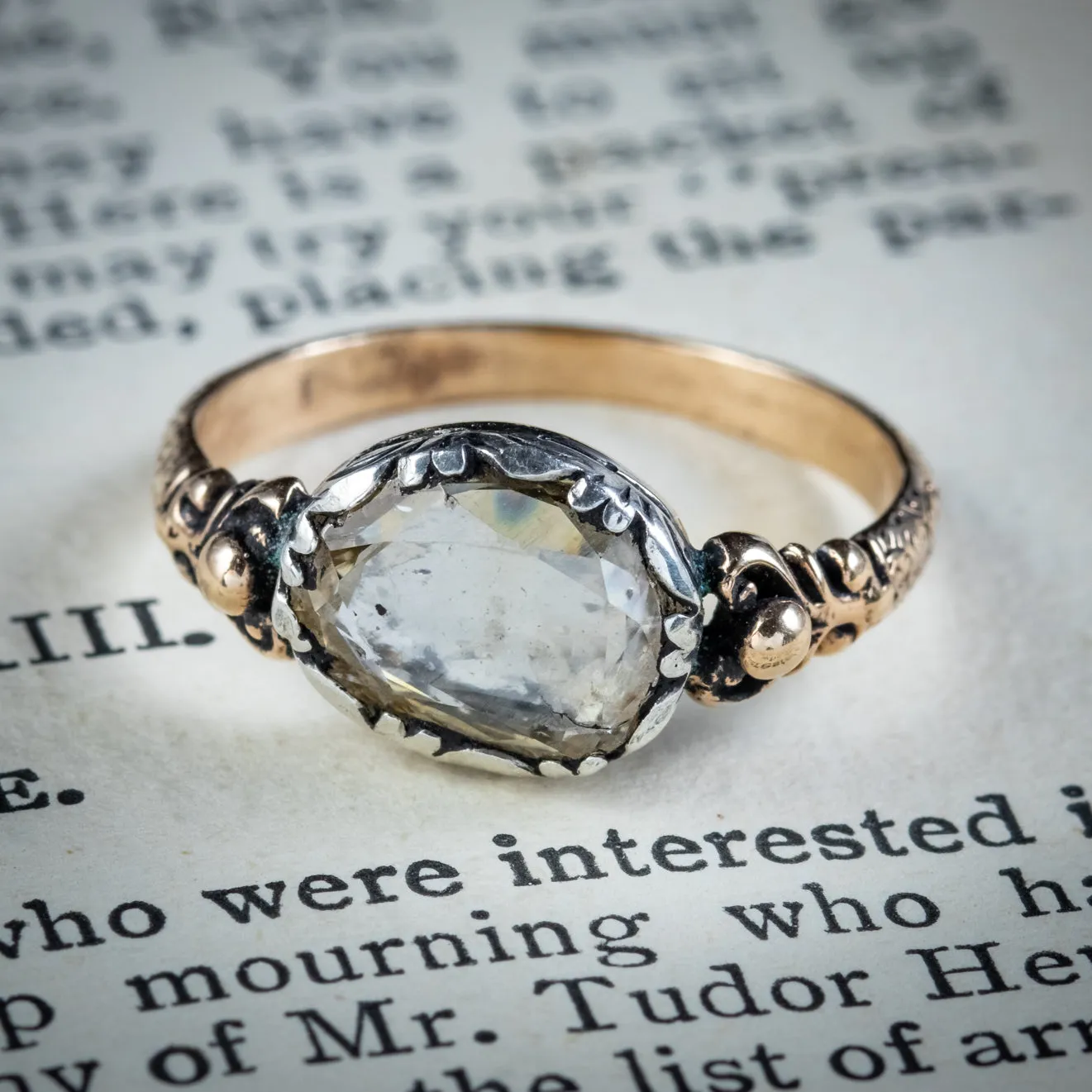 Antique Georgian Diamond Solitaire Ring 1.80ct Diamond Circa 1800