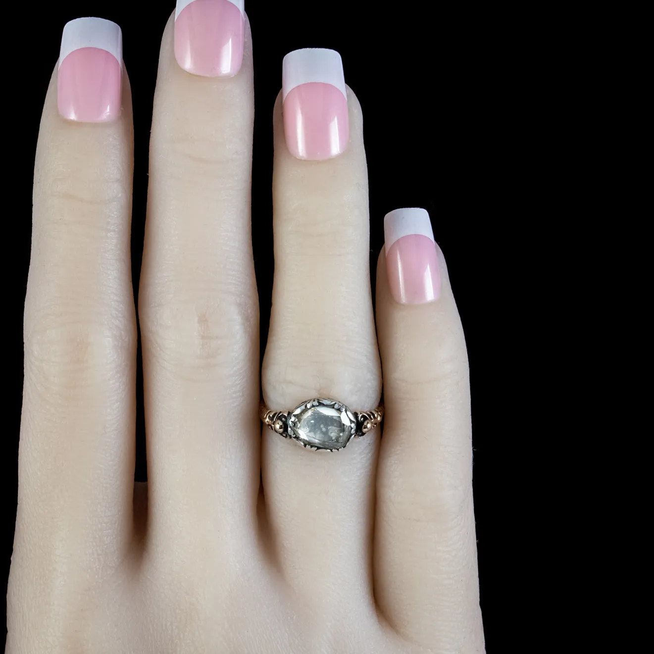 Antique Georgian Diamond Solitaire Ring 1.80ct Diamond Circa 1800