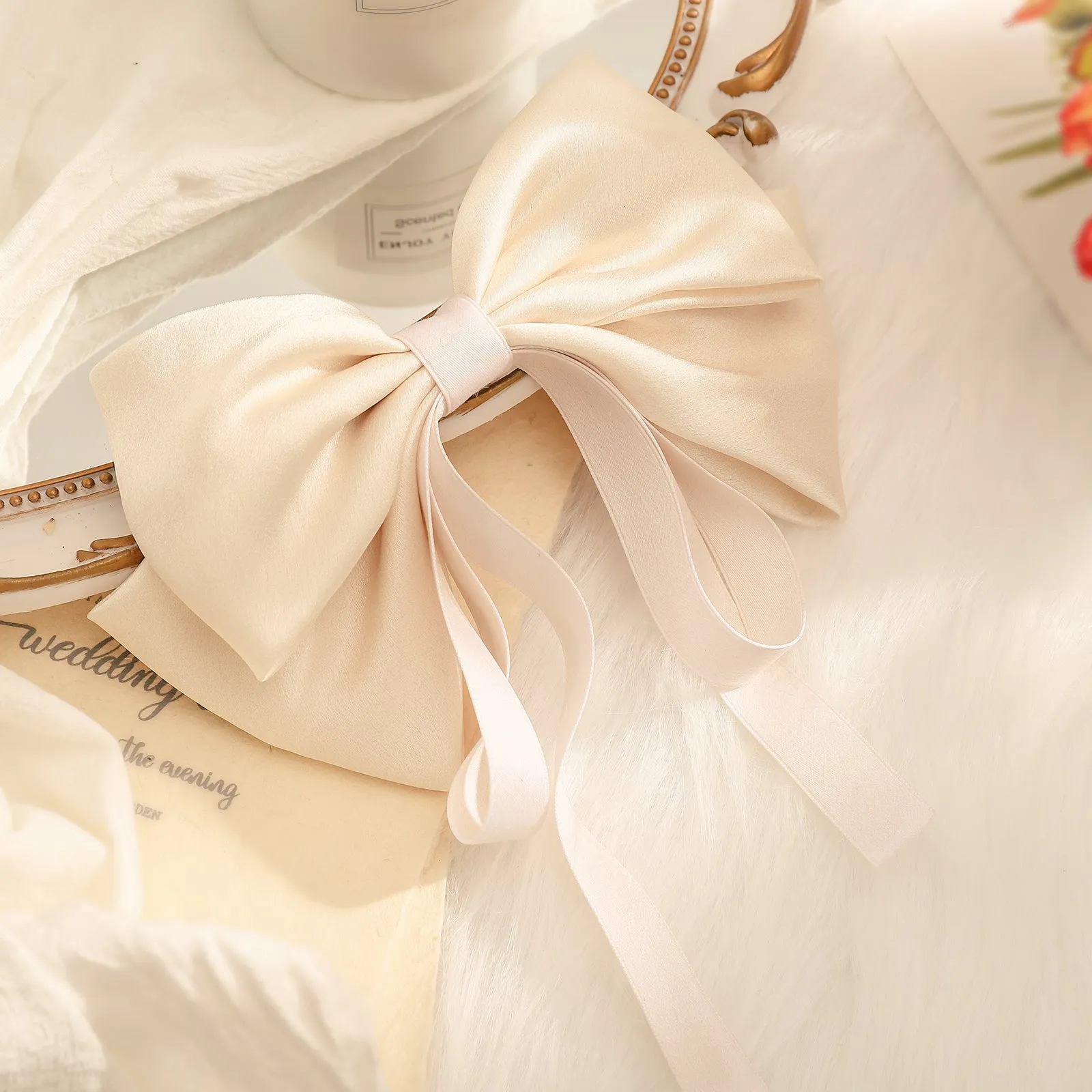Bow Ribbon Hair Clips