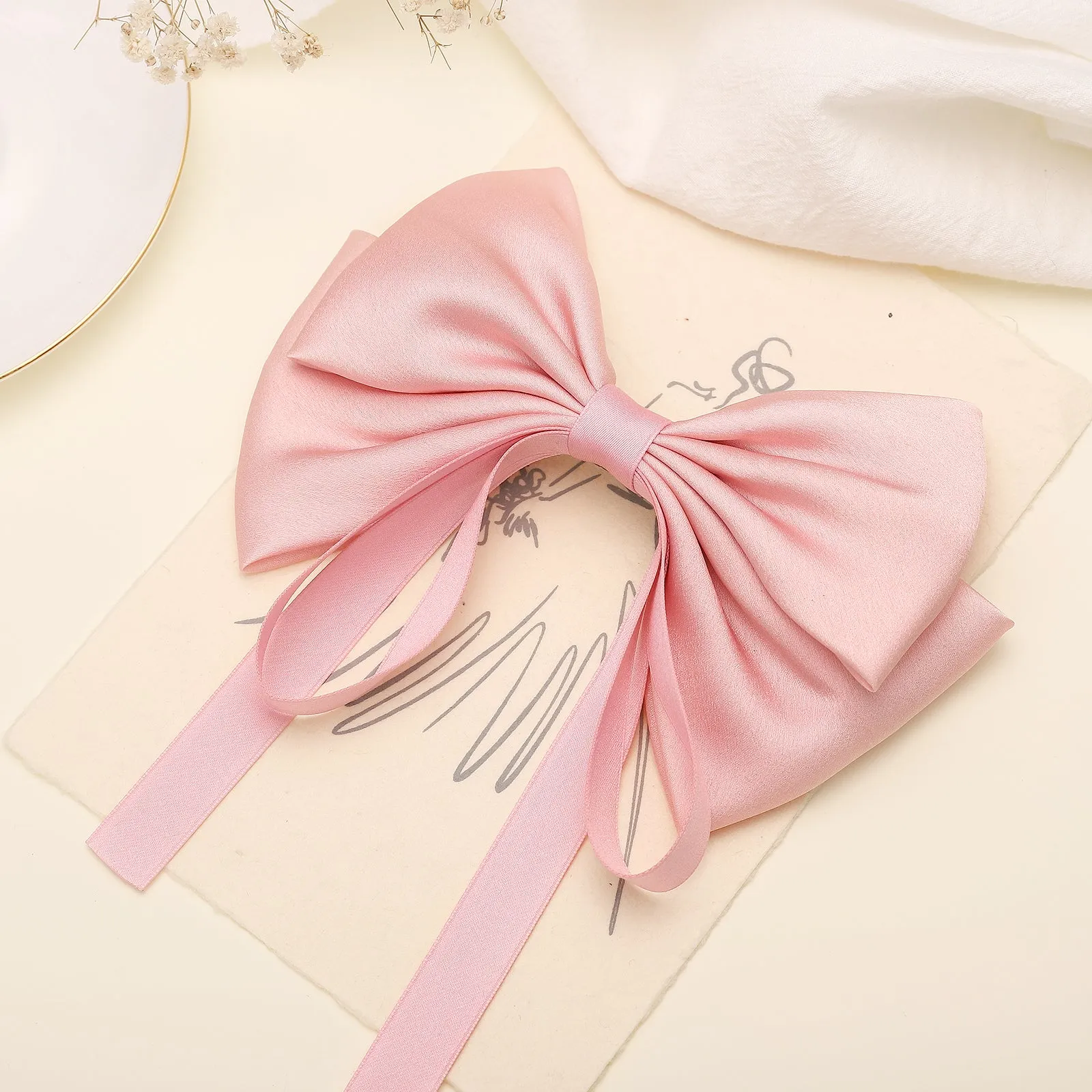Bow Ribbon Hair Clips