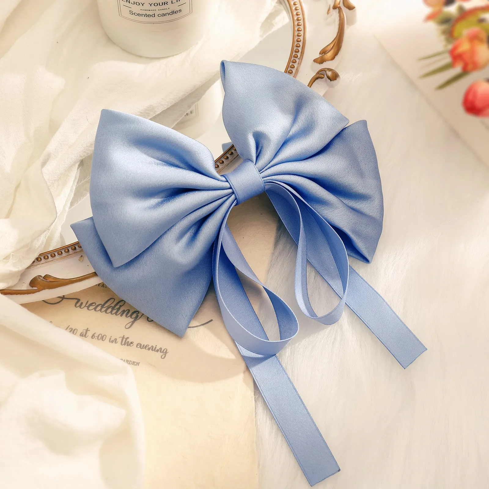 Bow Ribbon Hair Clips