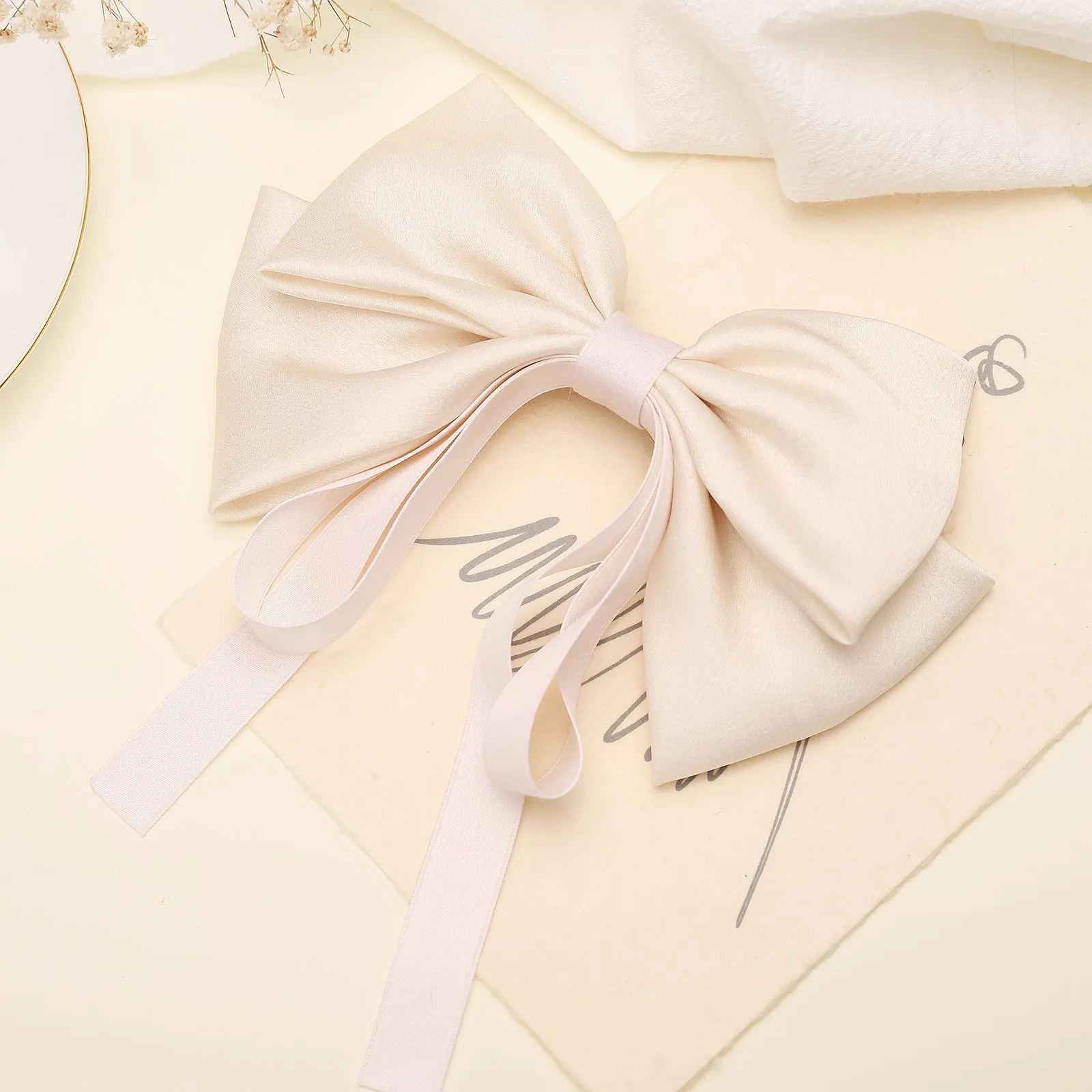 Bow Ribbon Hair Clips