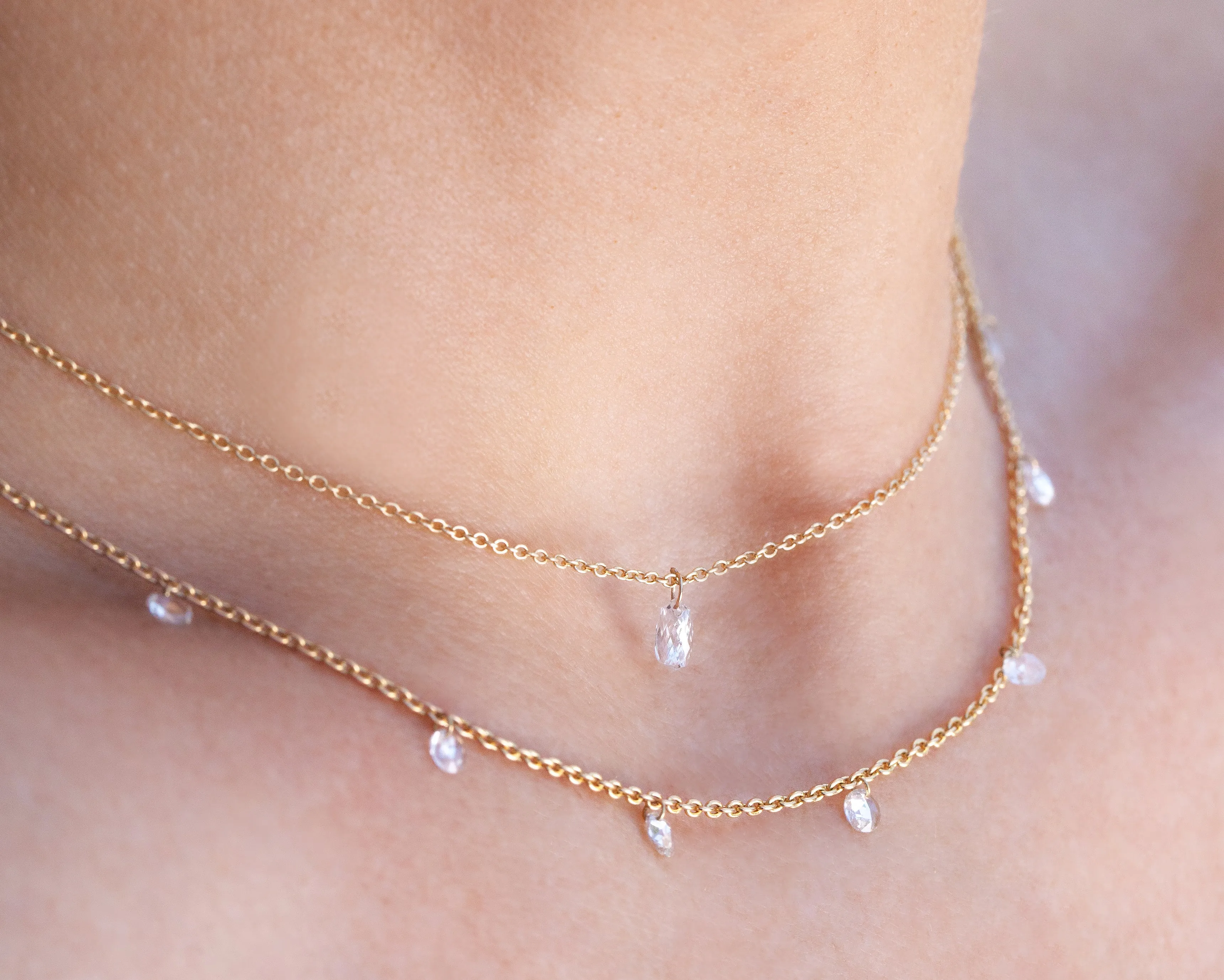 Briolette Diamond Choker