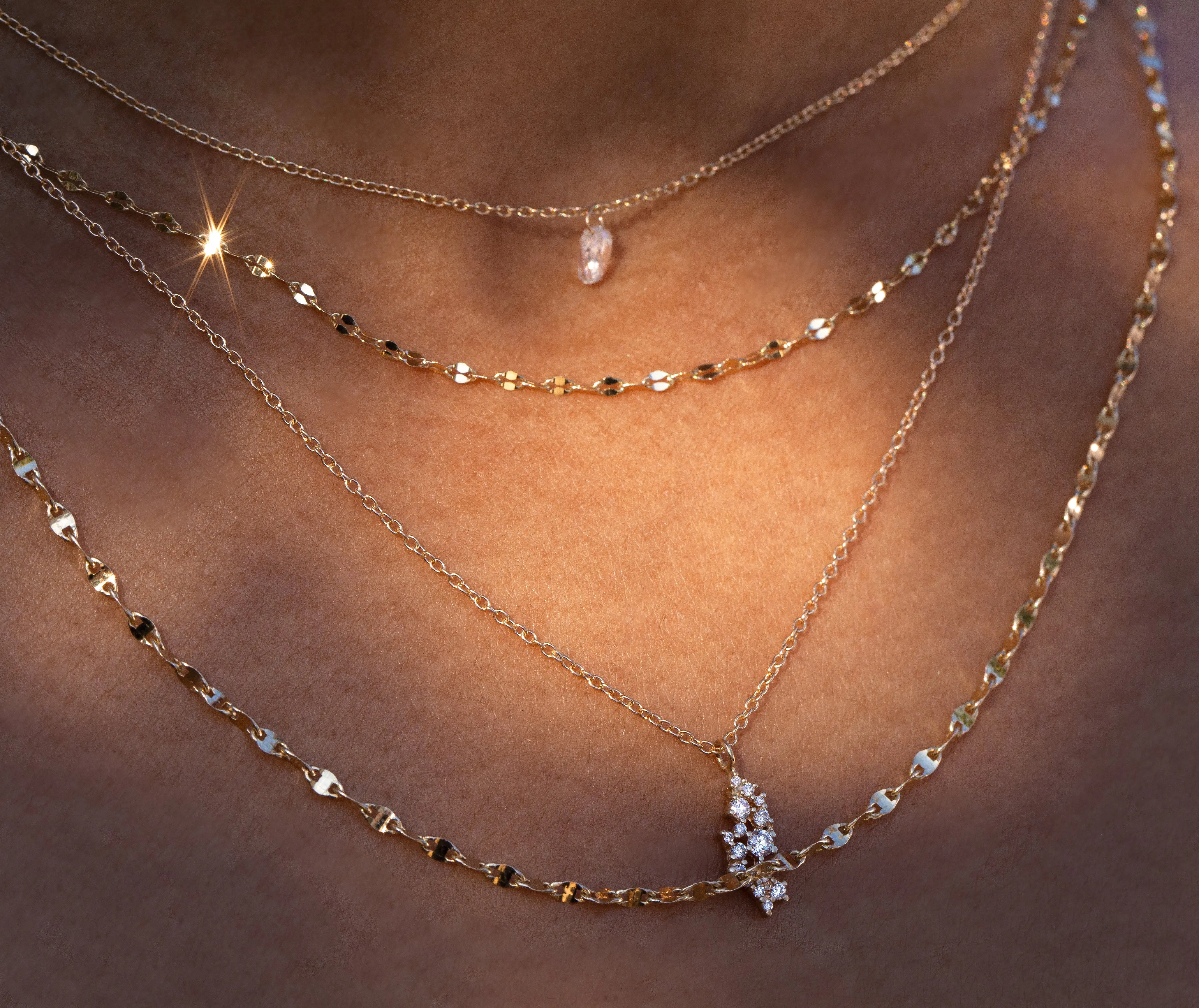 Briolette Diamond Choker