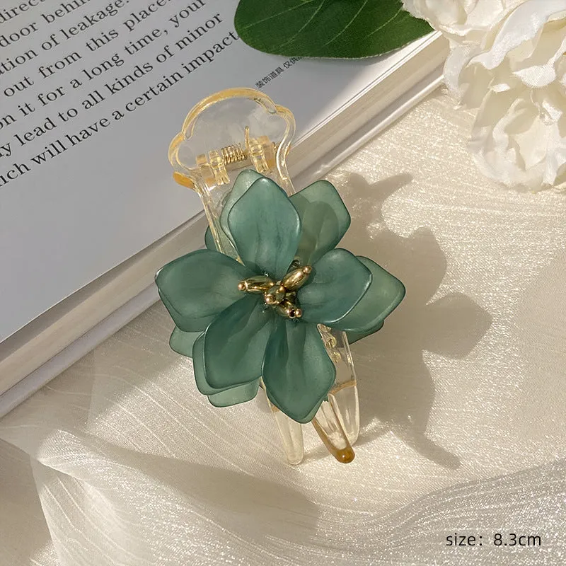 Elegant Flower Claw Clip