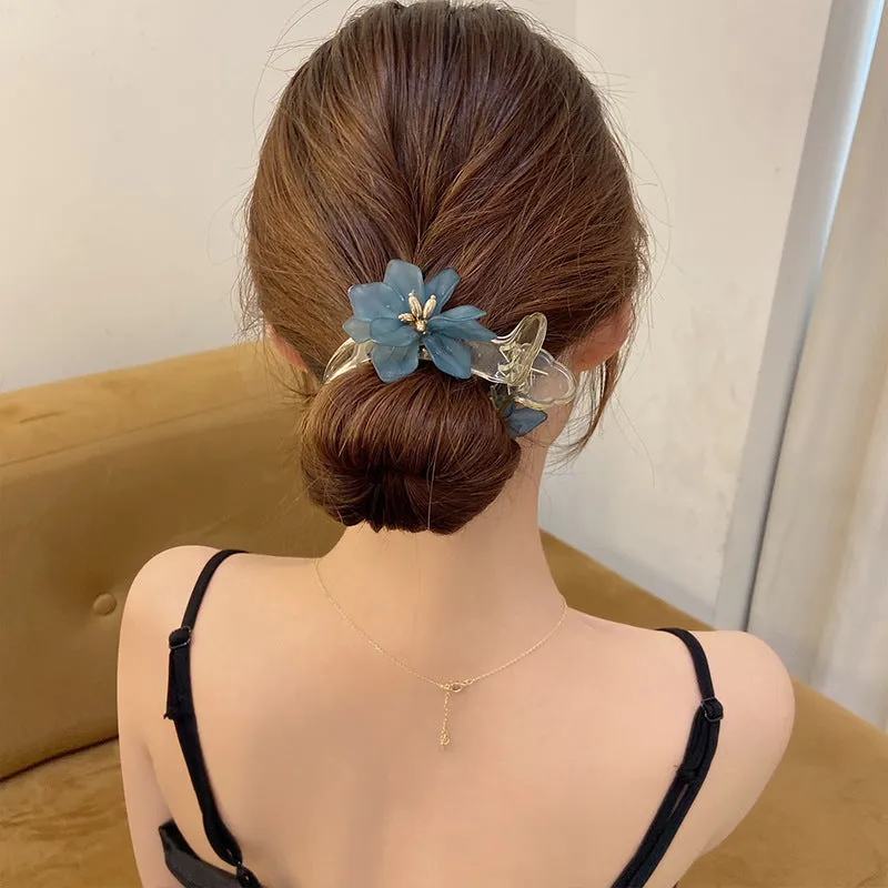 Elegant Flower Claw Clip