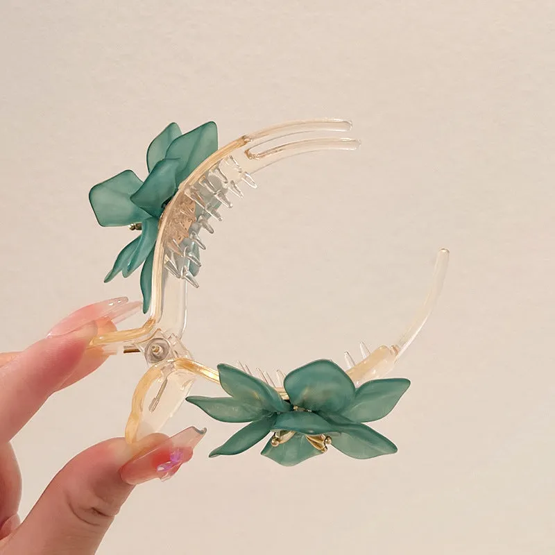 Elegant Flower Claw Clip
