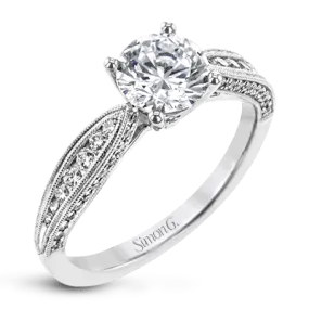 Engagement Ring in 18k Gold with Diamonds
