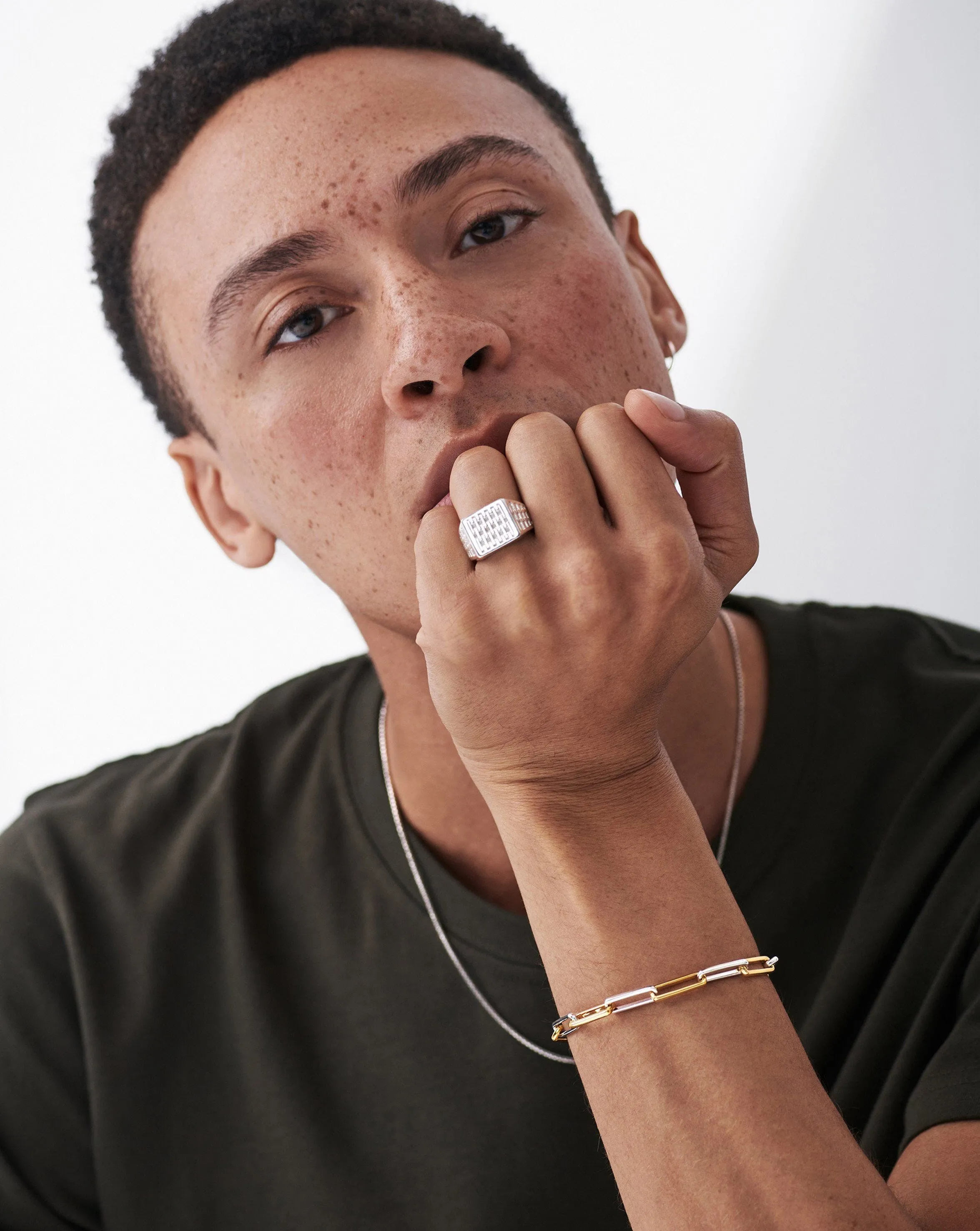 Fused Two Tone Chain Bracelet | 18ct Gold Plated Vermeil/Sterling Silver