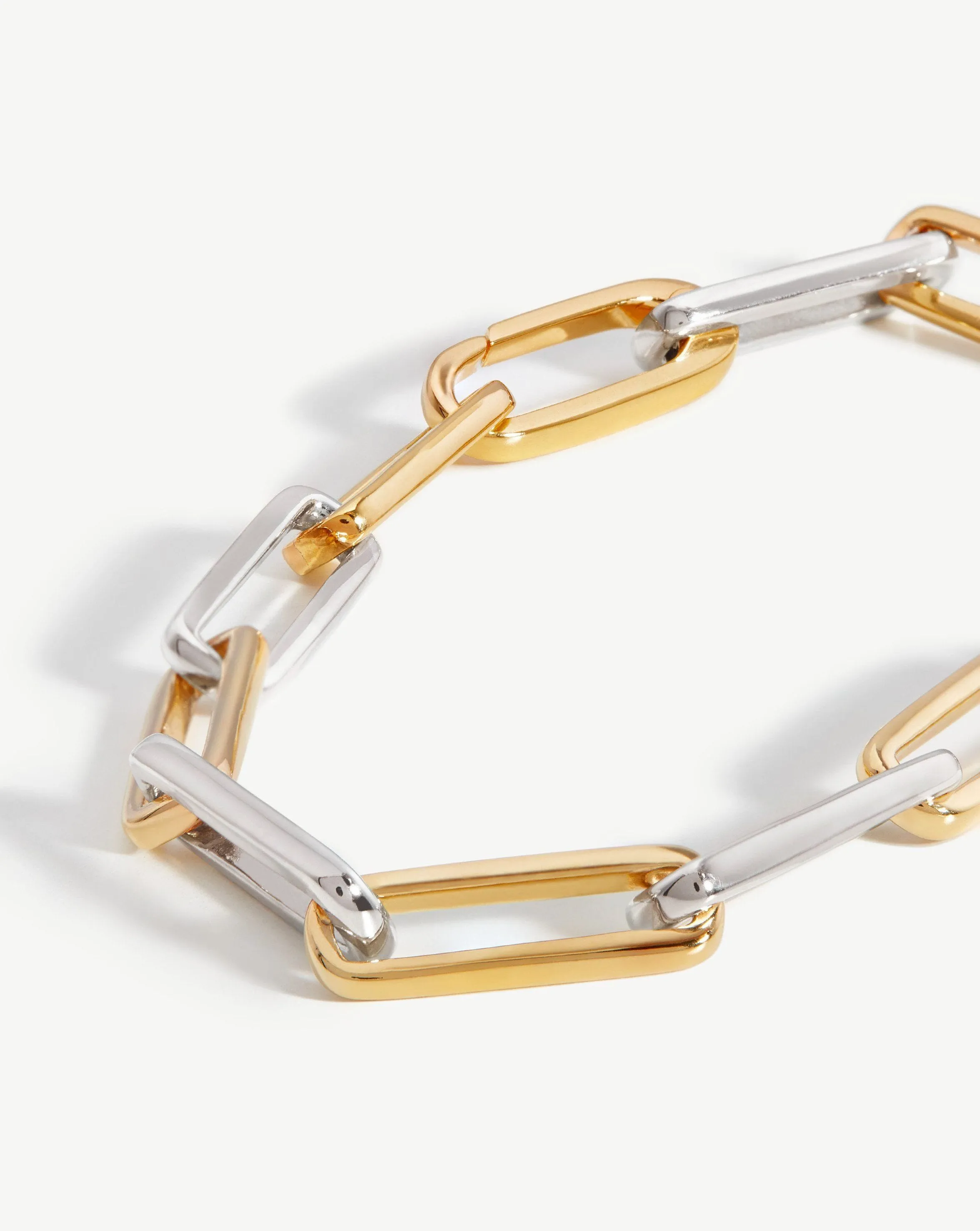 Fused Two Tone Chain Bracelet | 18ct Gold Plated Vermeil/Sterling Silver