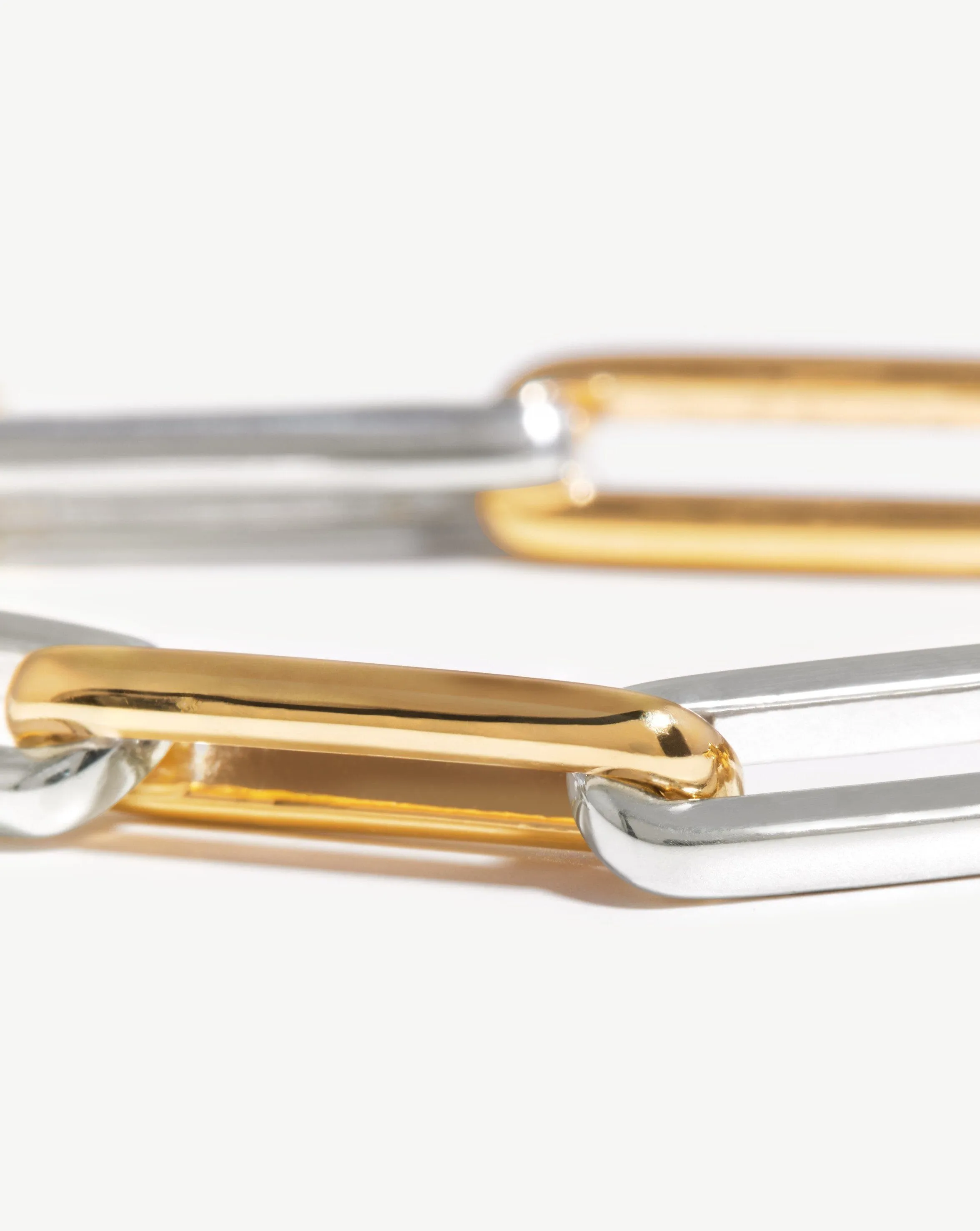Fused Two Tone Chain Bracelet | 18ct Gold Plated Vermeil/Sterling Silver