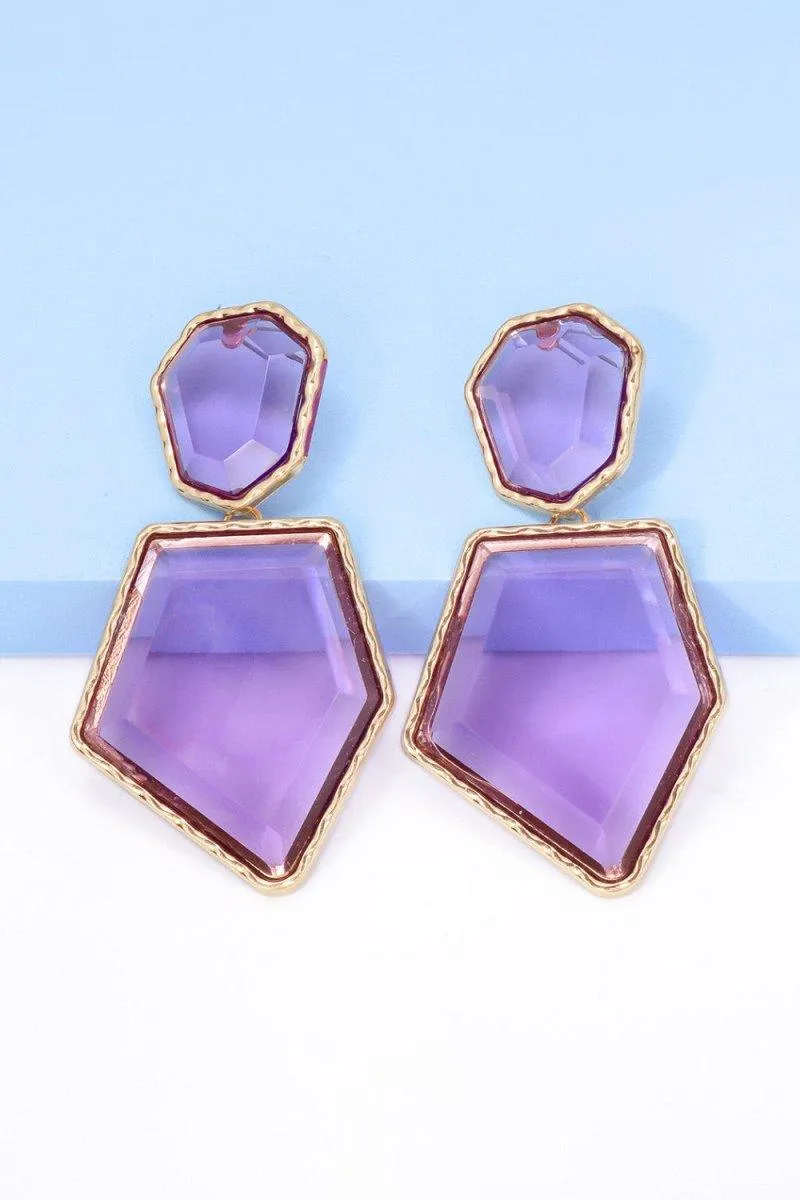 Geometric Shape Dangle Earrings