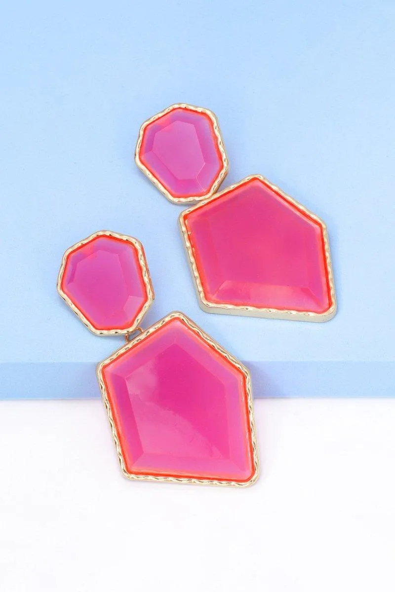 Geometric Shape Dangle Earrings