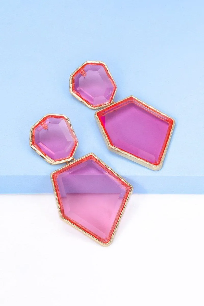 Geometric Shape Dangle Earrings