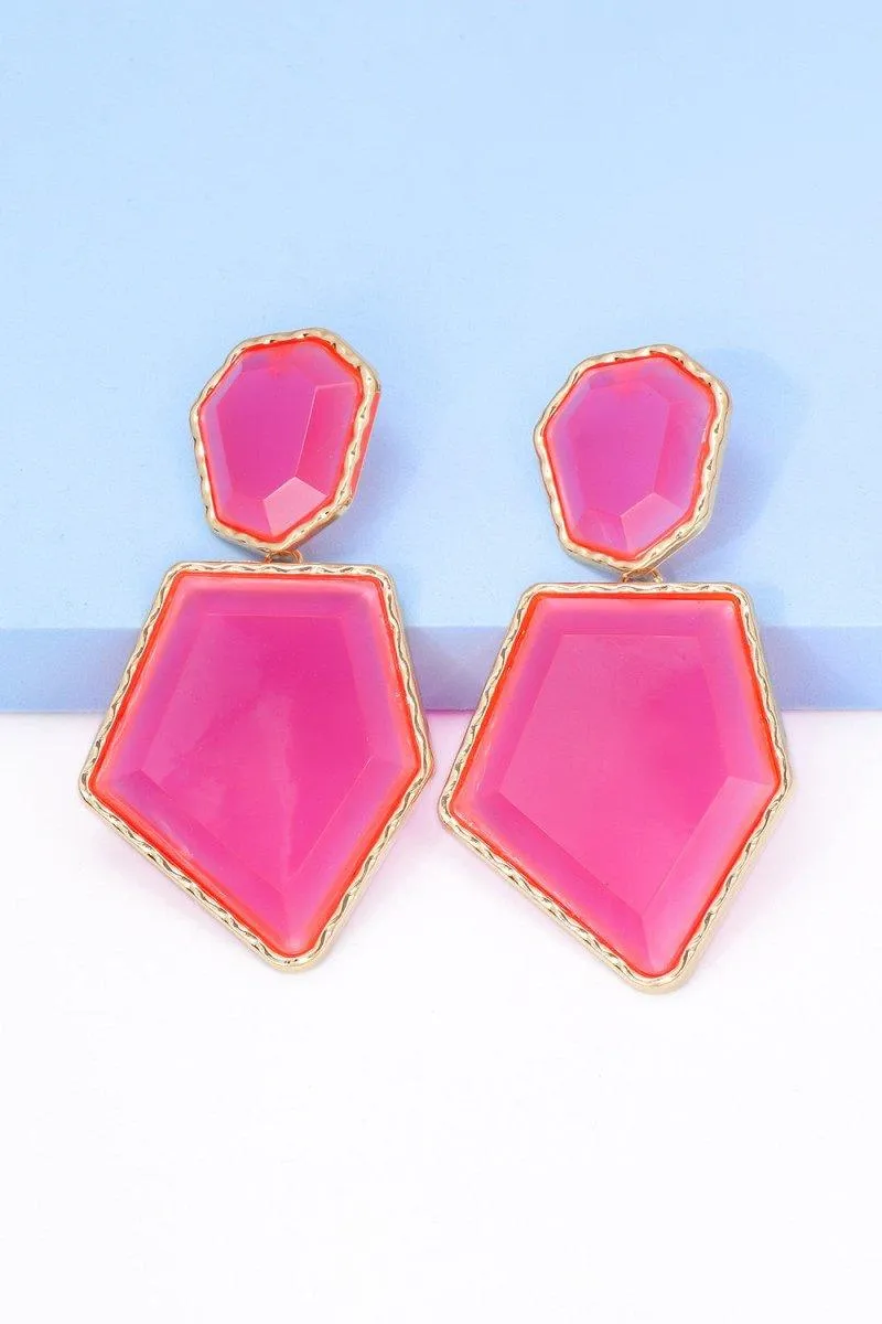 Geometric Shape Dangle Earrings