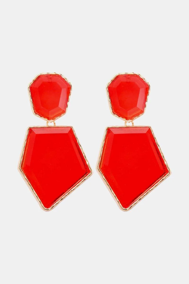 Geometric Shape Dangle Earrings