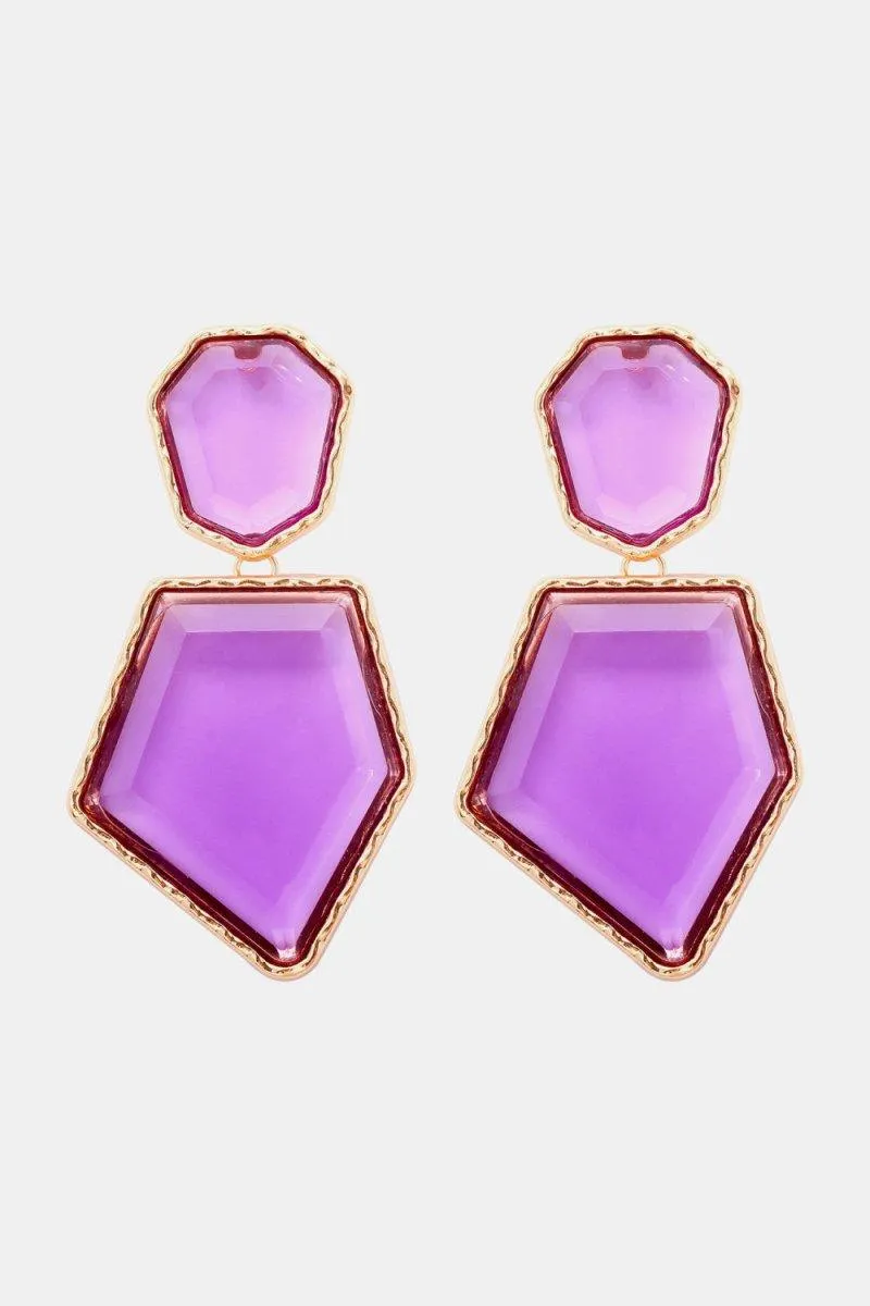 Geometric Shape Dangle Earrings