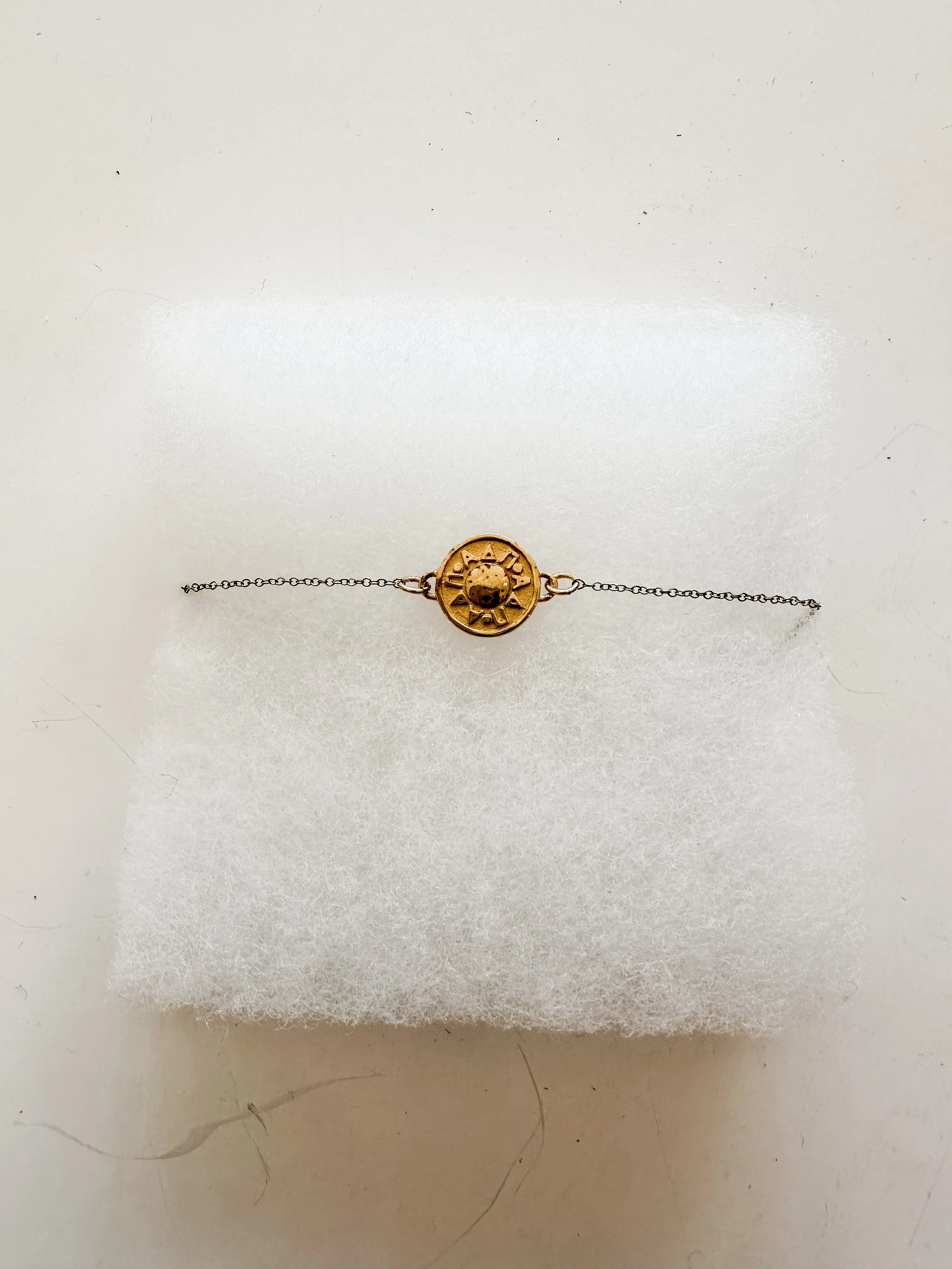 Gold Disk Sorority Bracelets