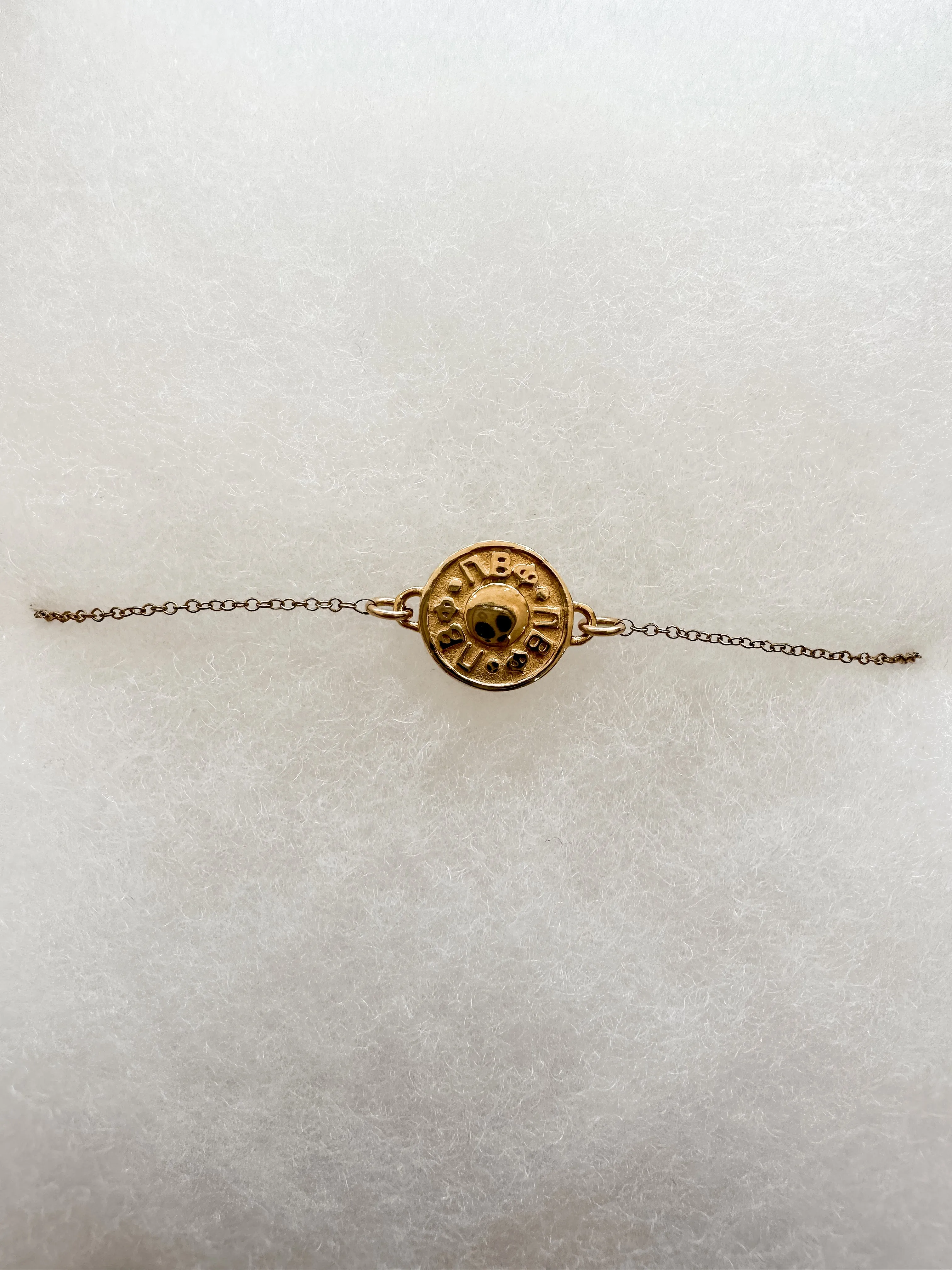 Gold Disk Sorority Bracelets