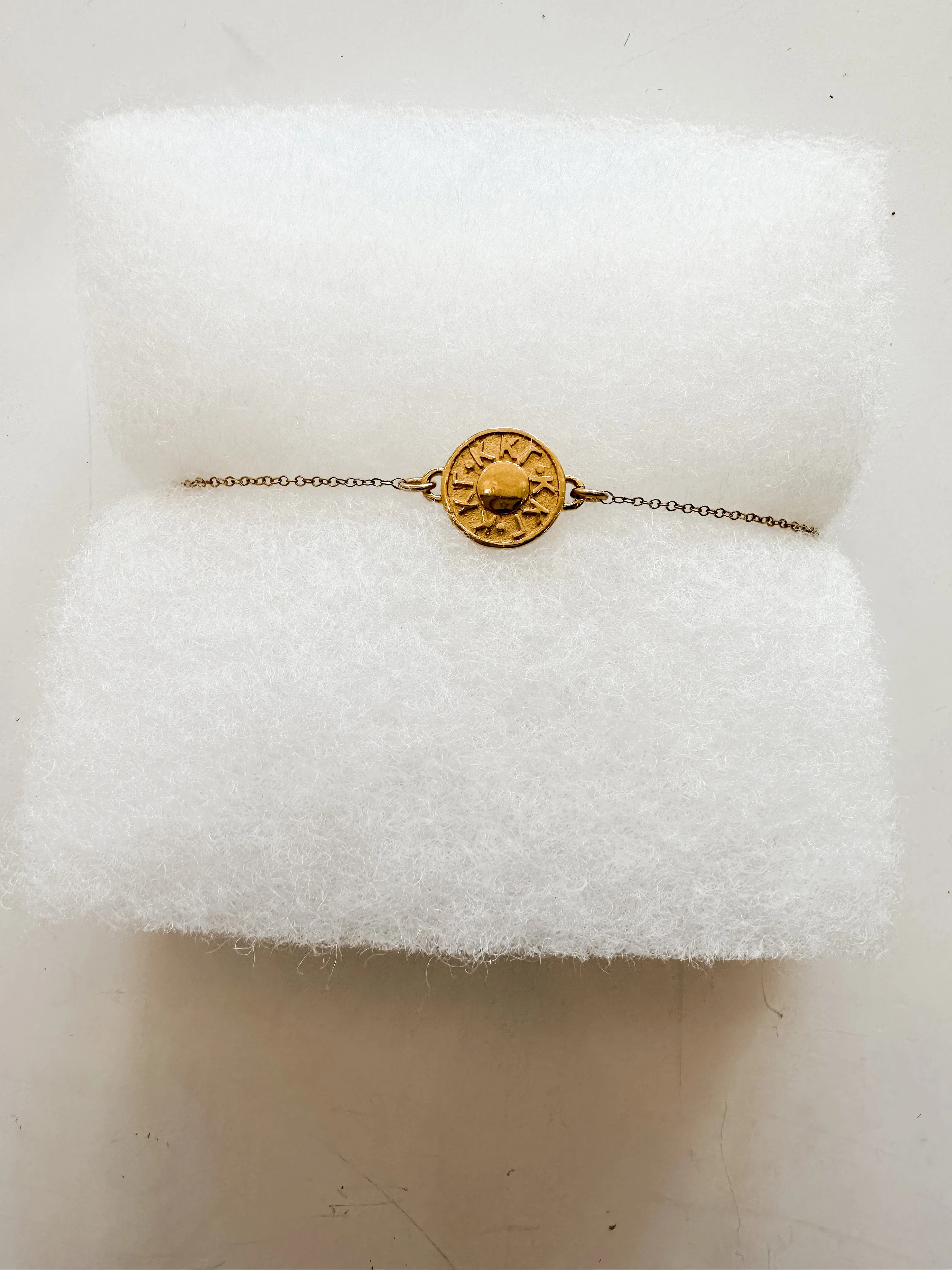 Gold Disk Sorority Bracelets