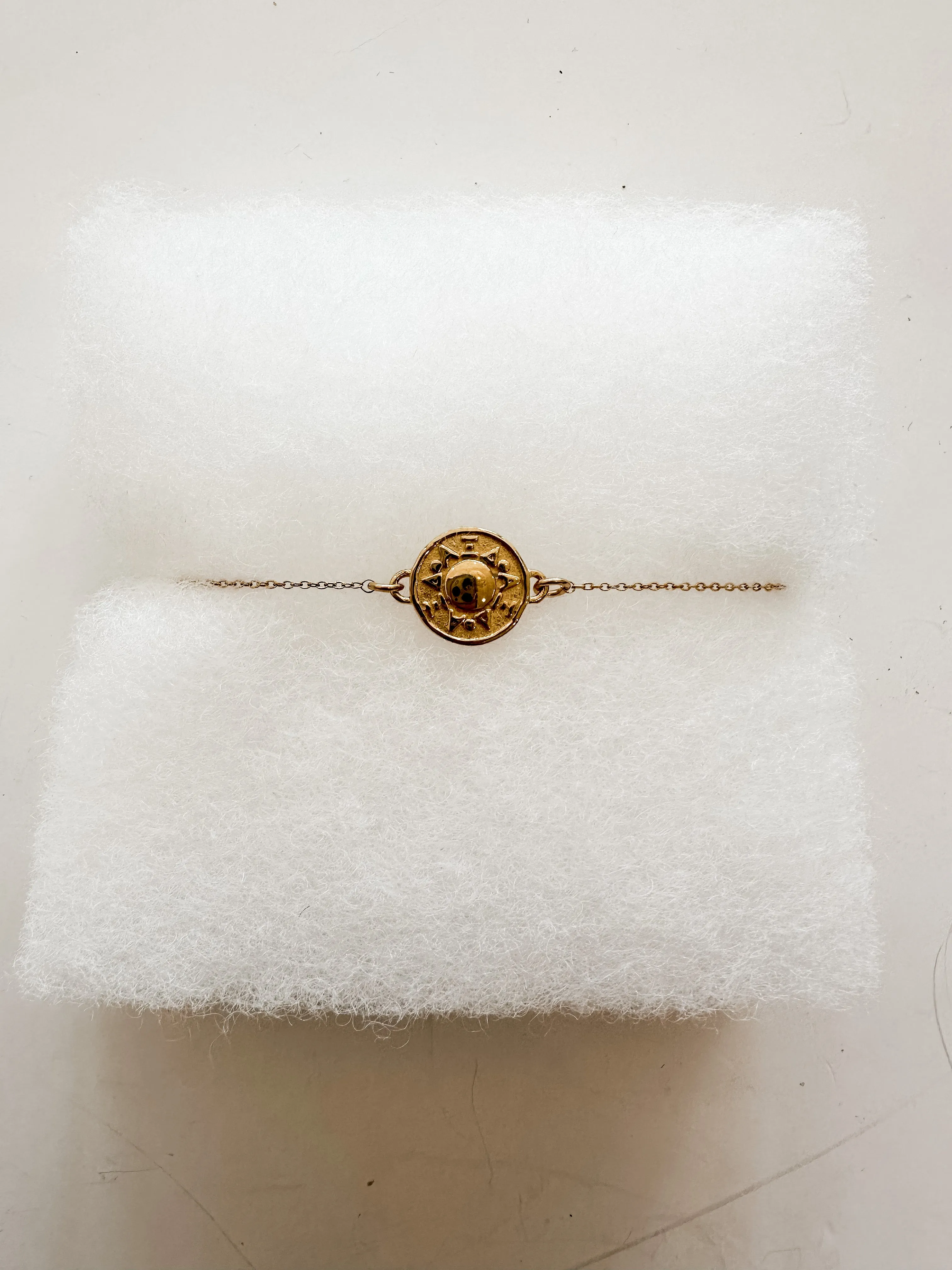 Gold Disk Sorority Bracelets