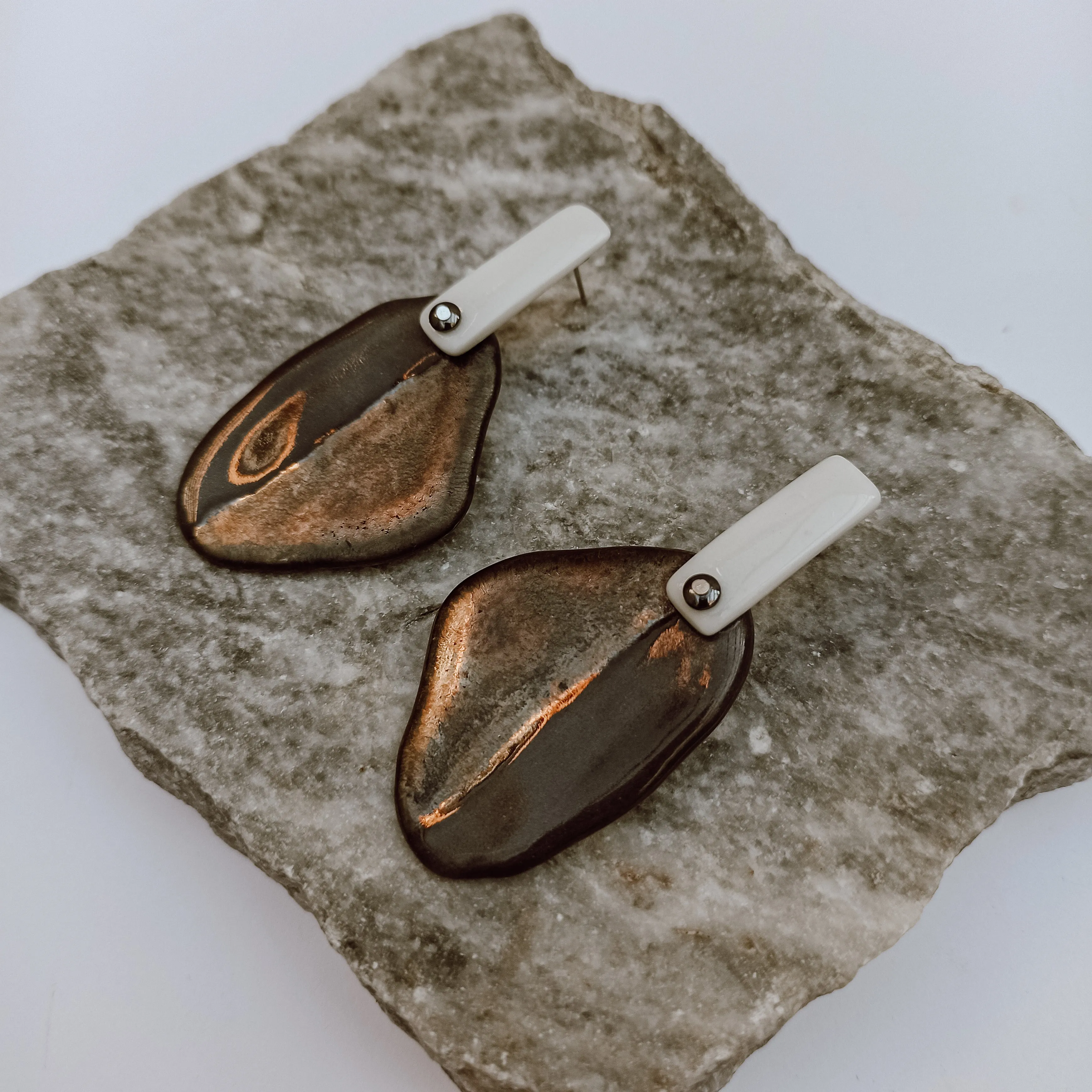 Handmade Porcelain Earrings