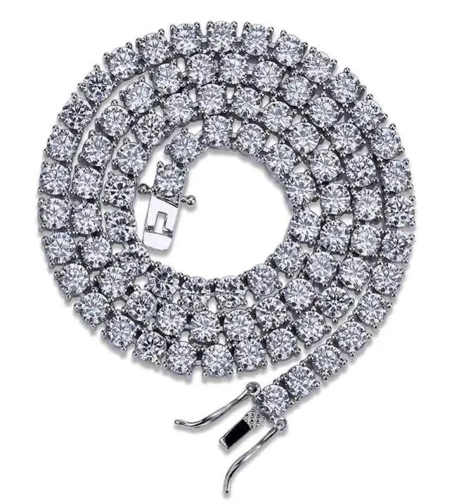 Lustrous 3MM 925 Sterling Silver Tennis Choker with Dazzling Cubic Zirconia