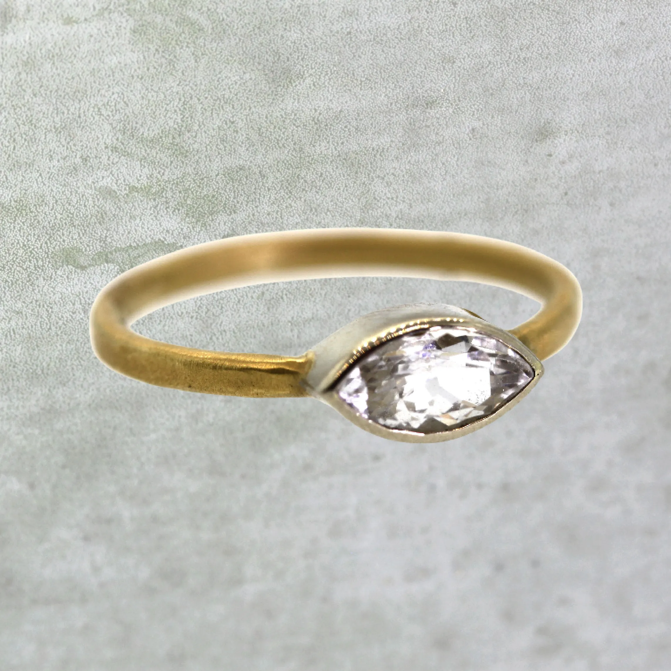 Marquise White Sapphire Ring