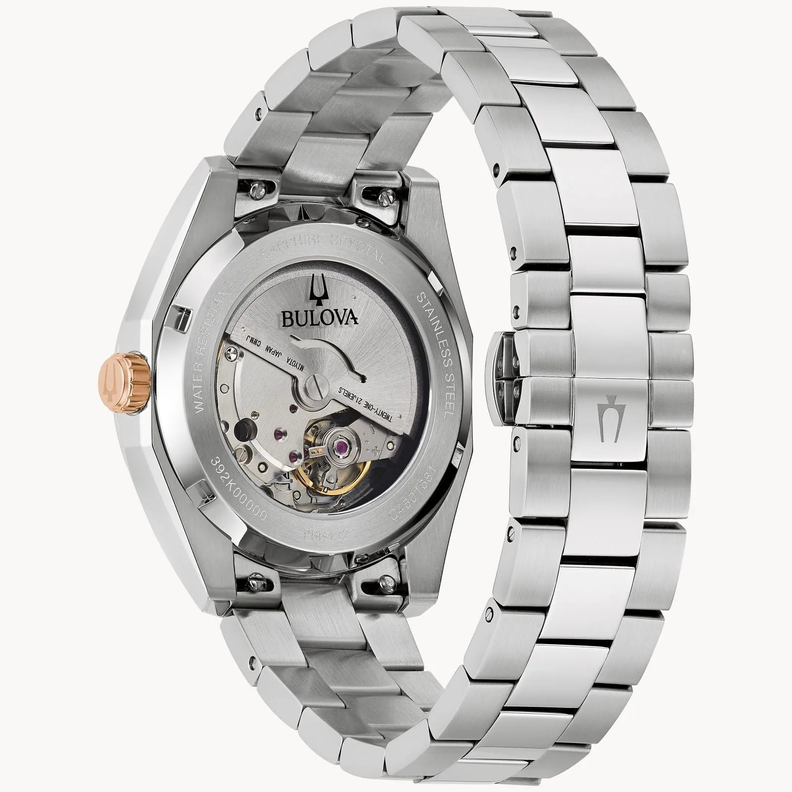 Men's Bulova Watch Burgundy Dial 98B422