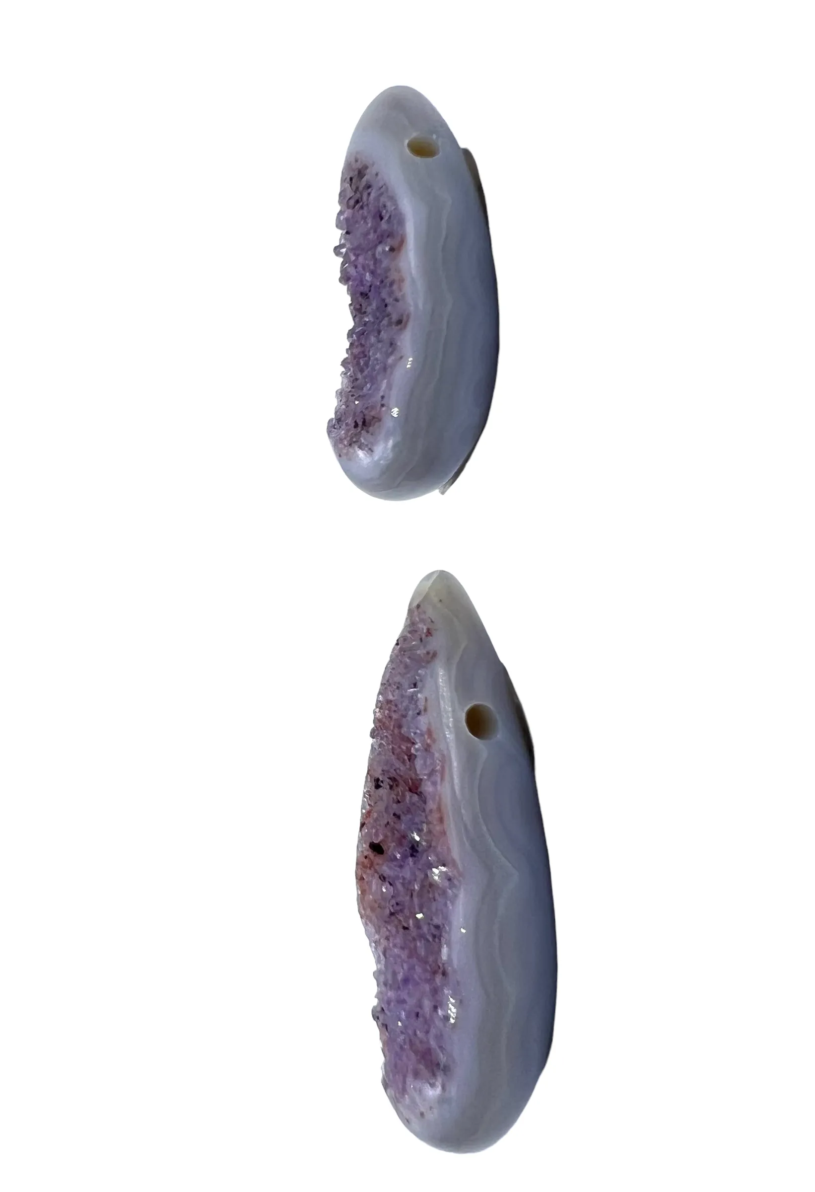 Natural Druzy Designer Focal Teardrop Shaped Bead From Brazil (Select One Bead)