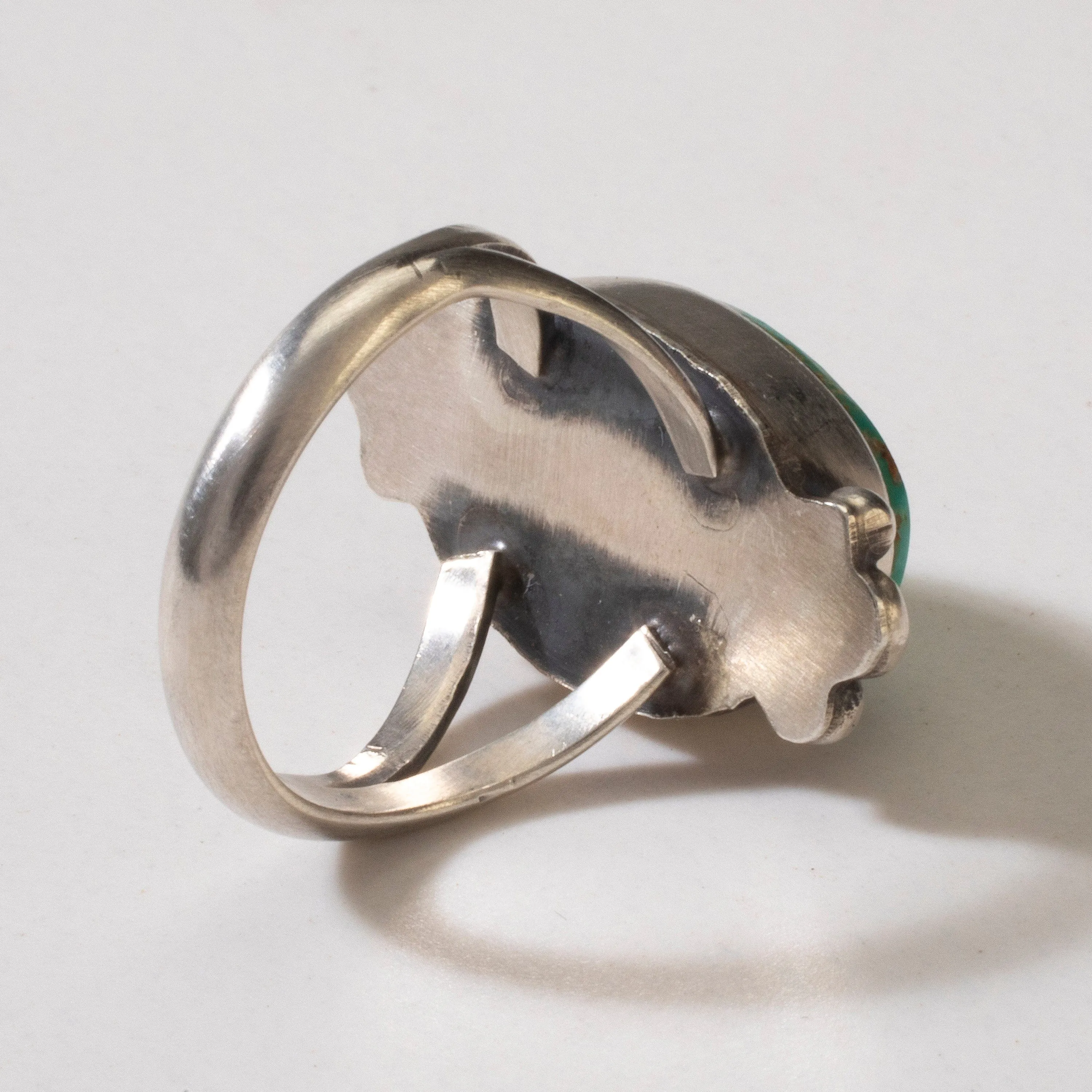 Scott Skeets Royston Turquoise Navajo USA Native American Made 925 Sterling Silver Ring