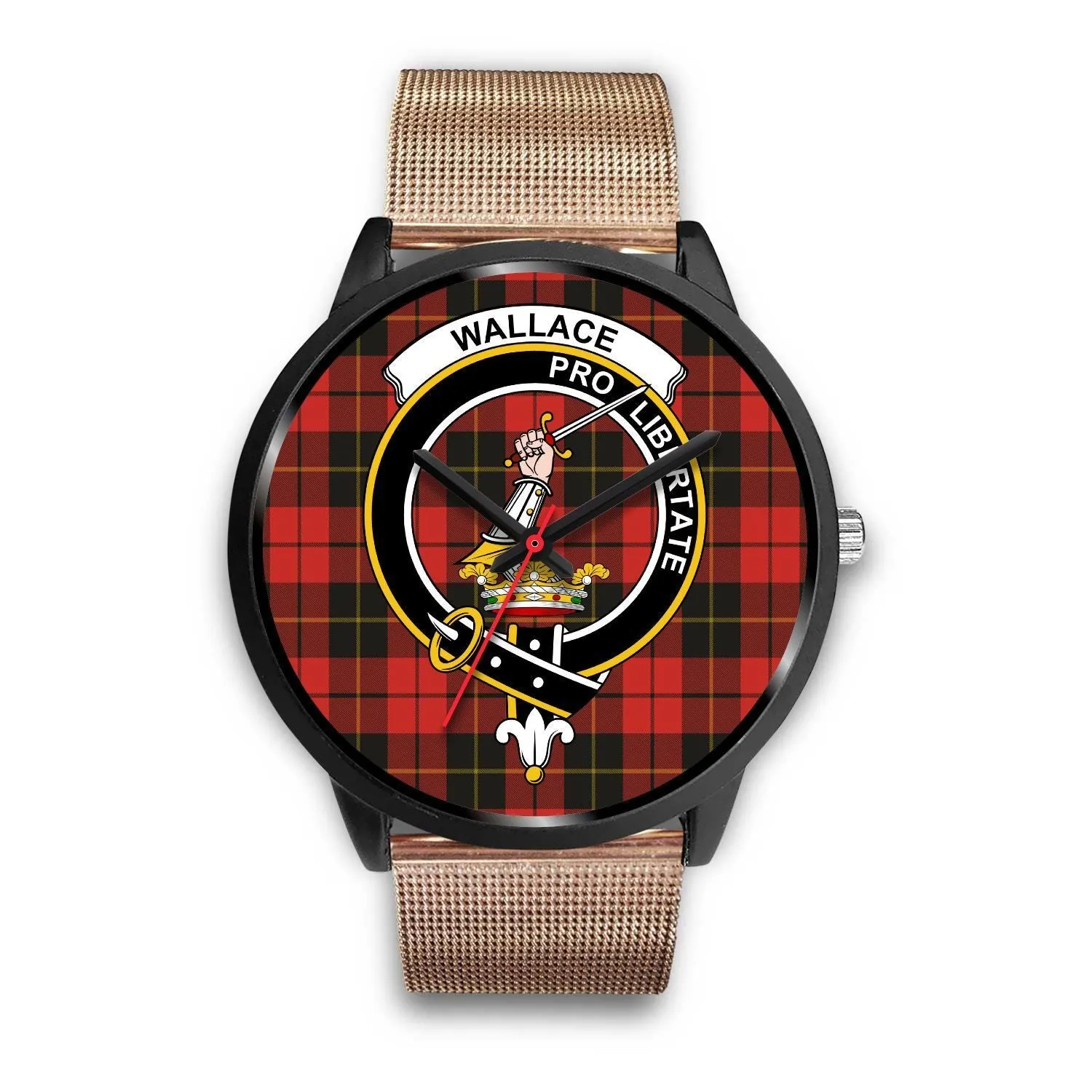 Wallace Weathered Clan Badge Tartan Black Watch